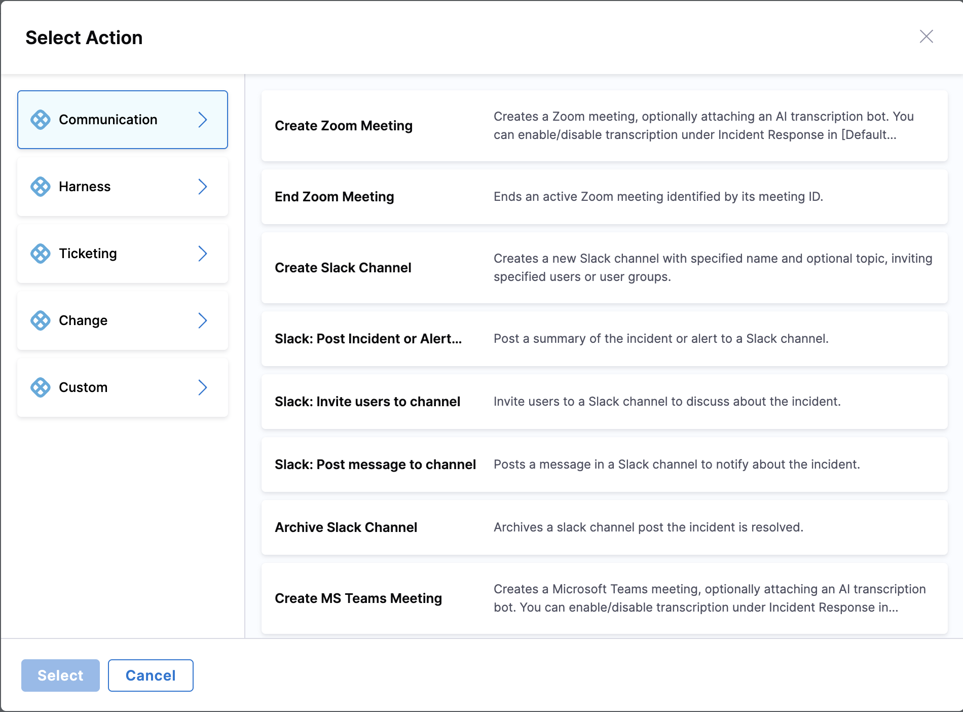 Adding Actions to Runbook Workflow